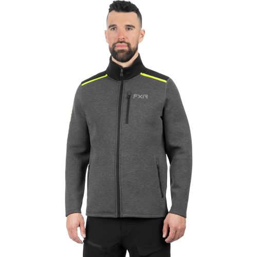 Poleron Fxr M Altitude Tech Zip-Up Asphalt/Hi-Vis
