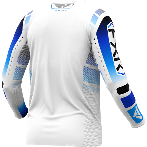 Polera Moto FXR Podium Blanco/Azul