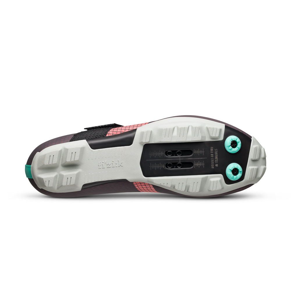 FIZIK Zapatillas de Bicicleta Vento Ferox Carbon | Rojo-Turquesa