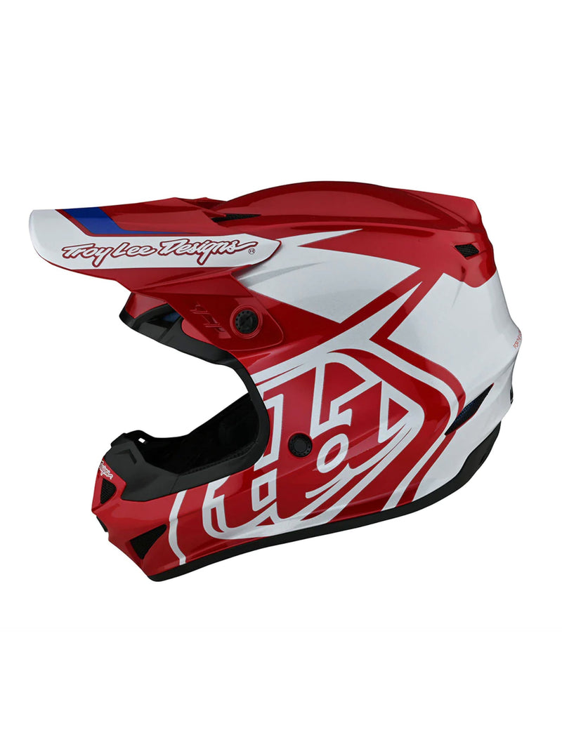 Troy Lee Designs Casco GP Overload Rojo Blanco - Rideshop