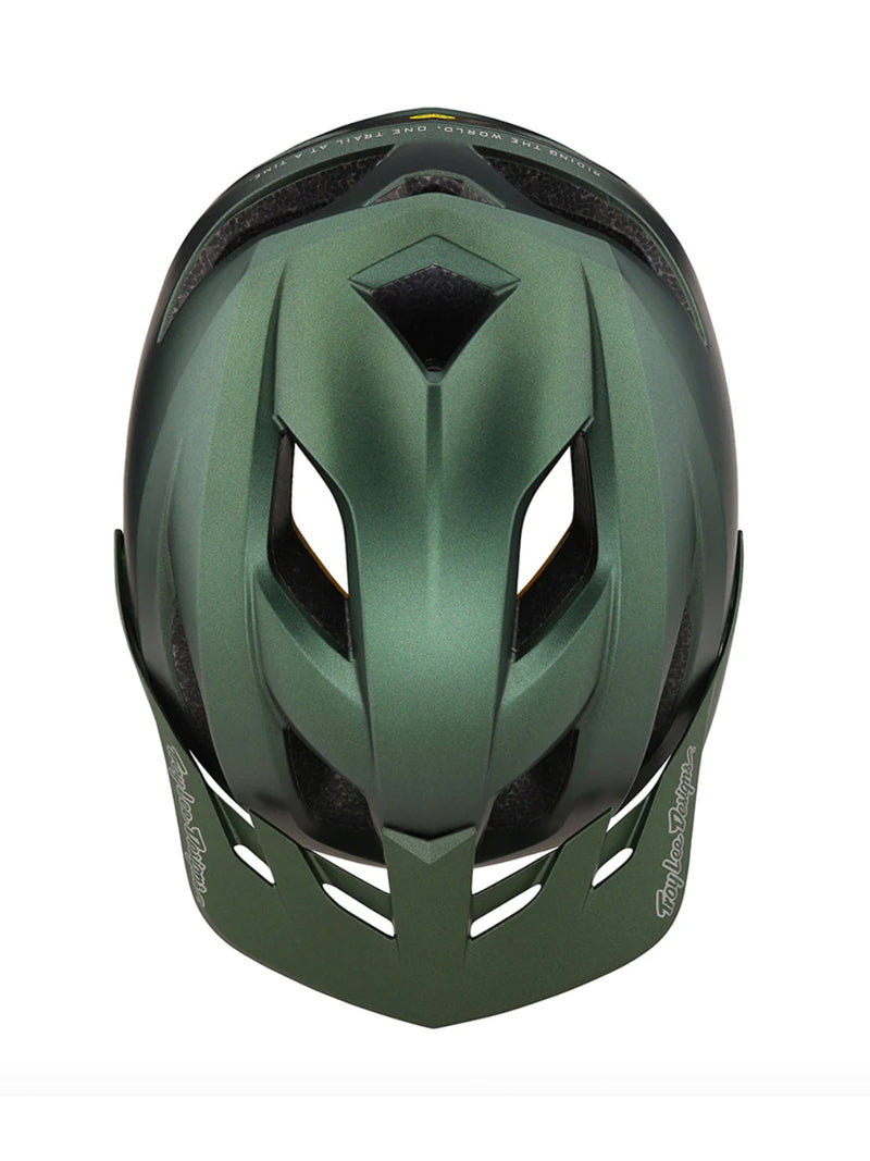 Troy Lee Designs Casco De Bicicleta Flowline Orbit Verde Con Mips