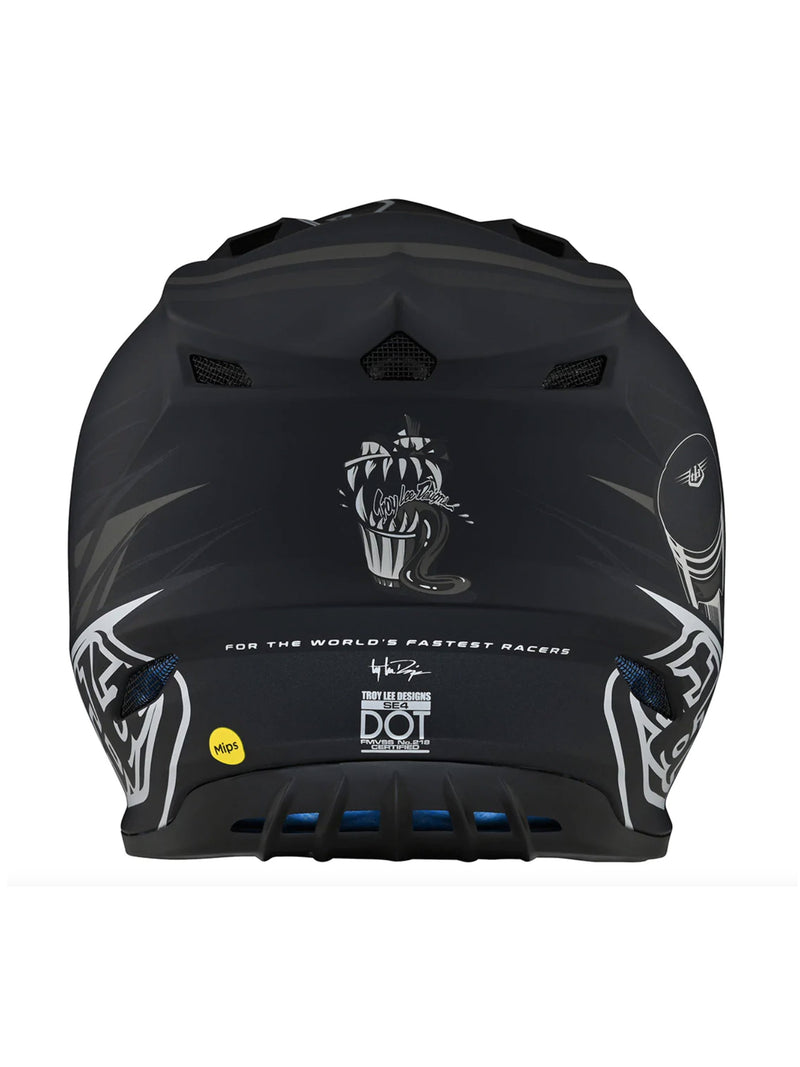 Troy Lee Designs Casco SE4 Polyacrylite Skooly Negro - Rideshop