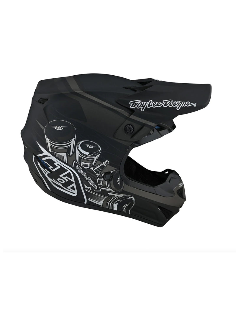 Troy Lee Designs Casco SE4 Polyacrylite Skooly Negro - Rideshop