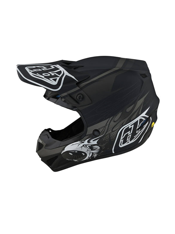 Troy Lee Designs Casco SE4 Polyacrylite Skooly Negro - Rideshop