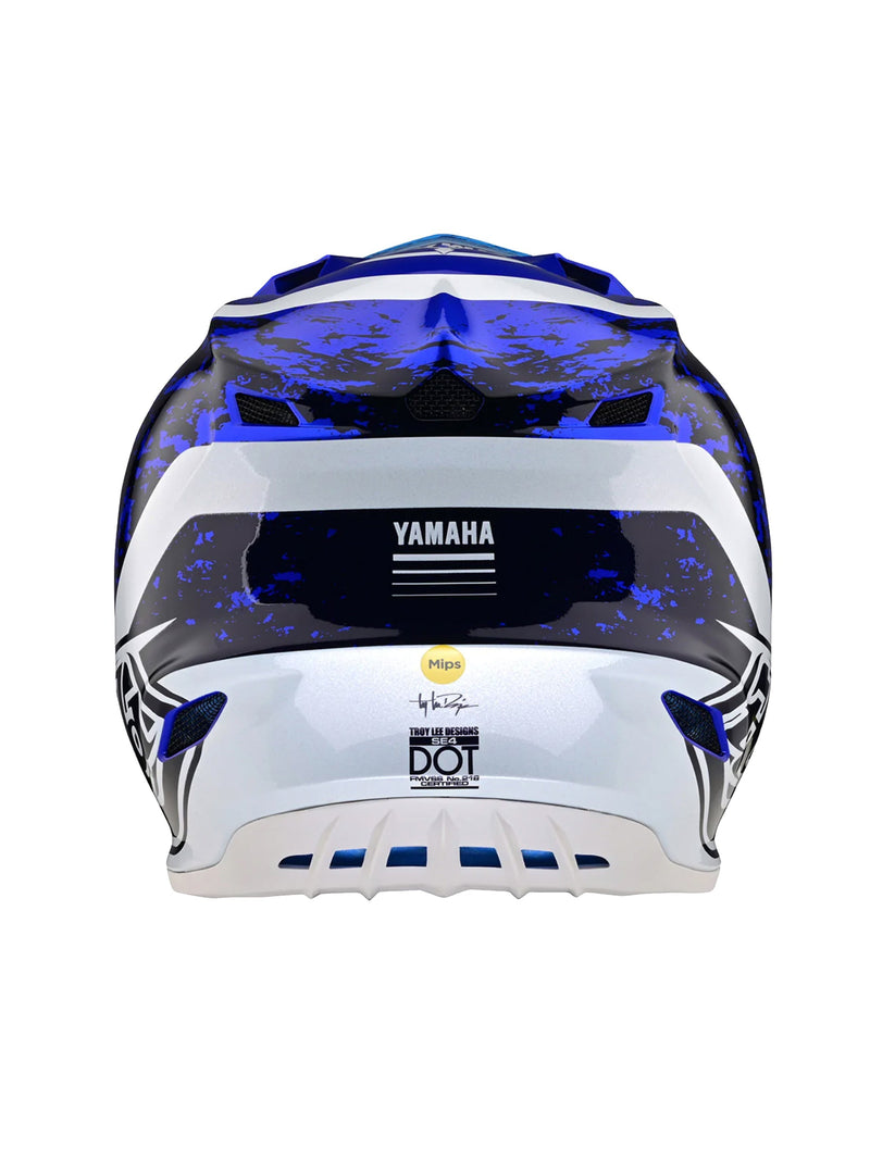 Troy Lee Designs Casco SE4 Polyacrylite Yamaha OW-22 Azul - Rideshop