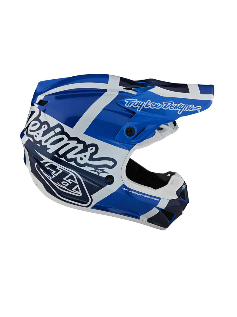 Troy Lee Designs Casco SE4 Polyacrylite Quattro Azul - Rideshop