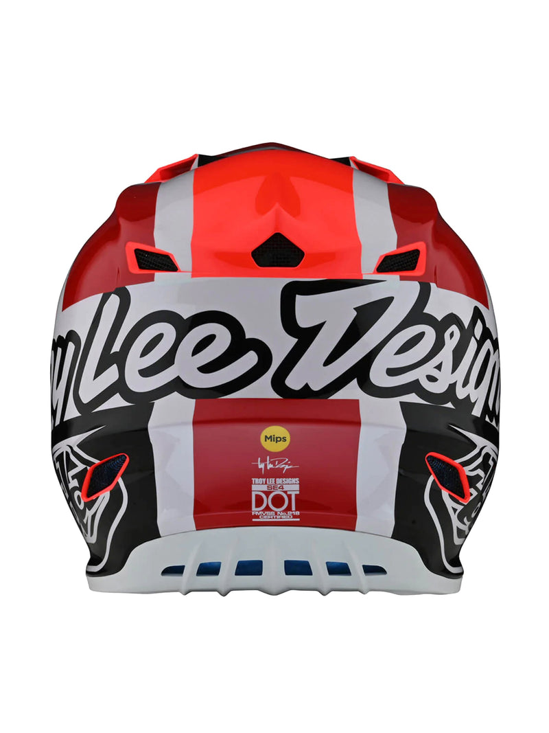 Troy Lee Designs Casco SE4 Polyacrylite Quattro Rojo / Gris - Rideshop