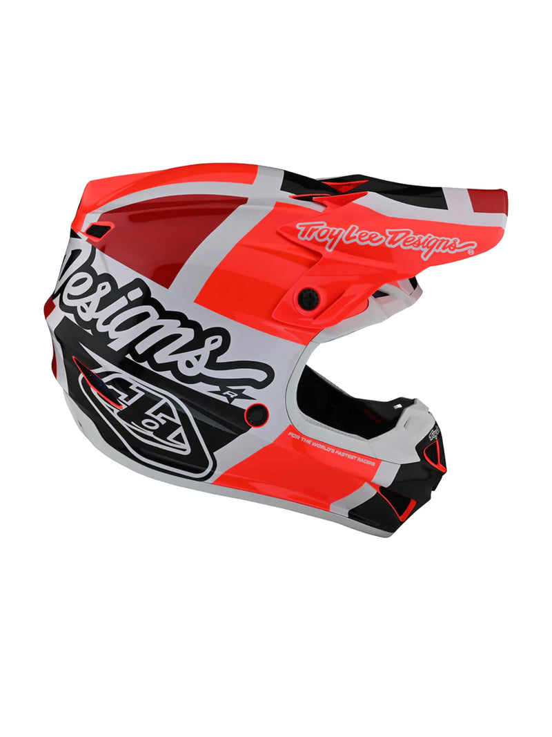 Troy Lee Designs Casco SE4 Polyacrylite Quattro Rojo / Gris - Rideshop