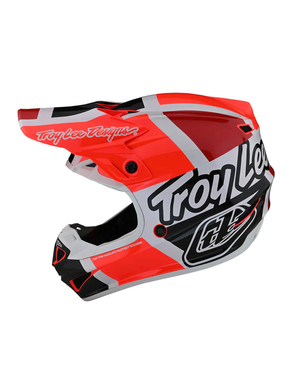 Troy Lee Designs Casco SE4 Polyacrylite Quattro Rojo / Gris - Rideshop