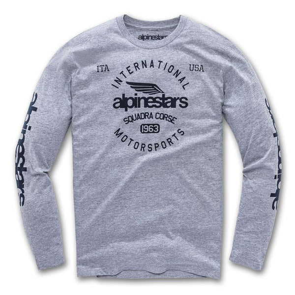 Polera Winged Moto Premium Grey Htr Alpinestars - Rideshop