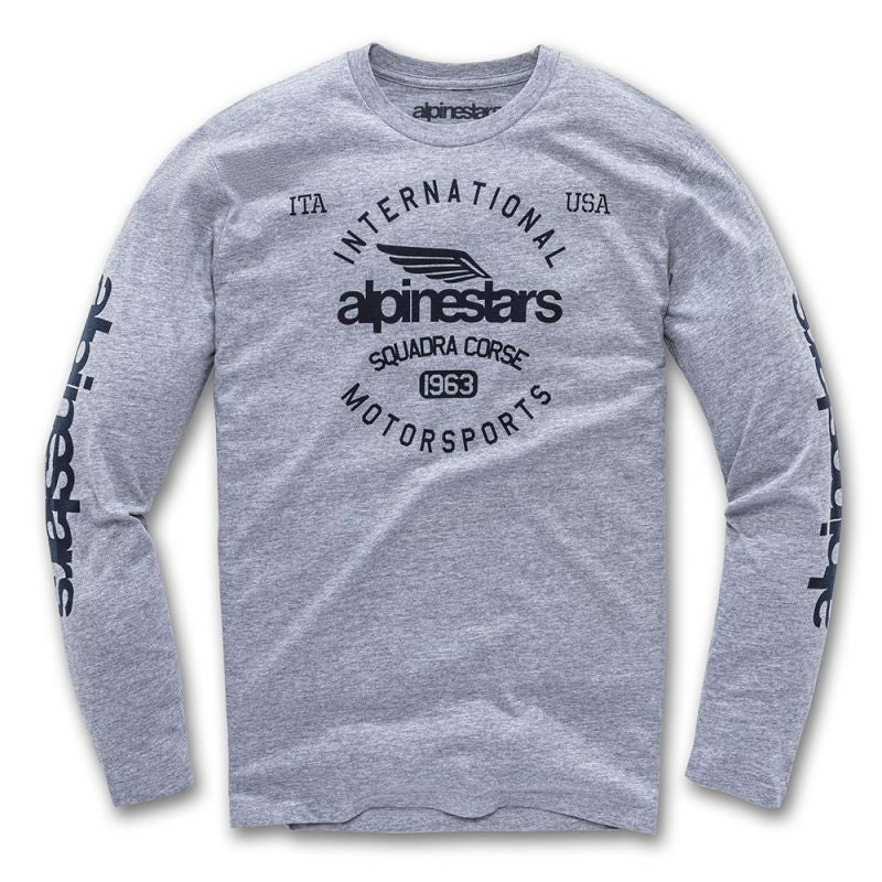 Polera Winged Moto Premium Grey Htr Alpinestars - Rideshop