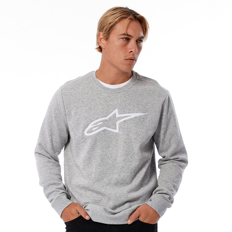 Alpinestars Poleron Ageless Crew Gris/Blanco - Rideshop