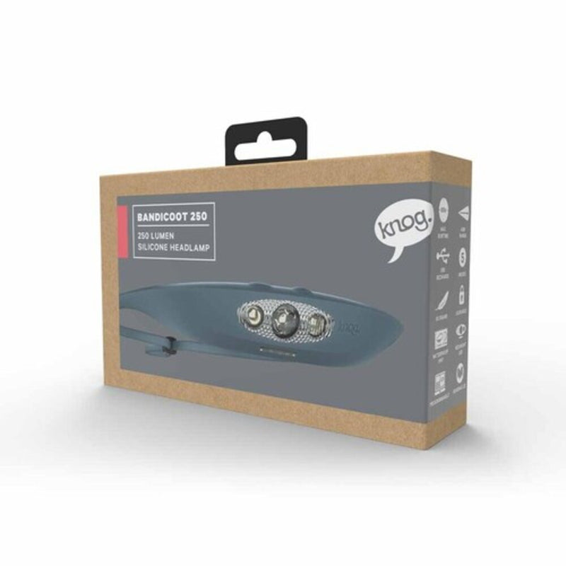 Knog Linterna Frontal Bandicoot 250 Blue - Rideshop