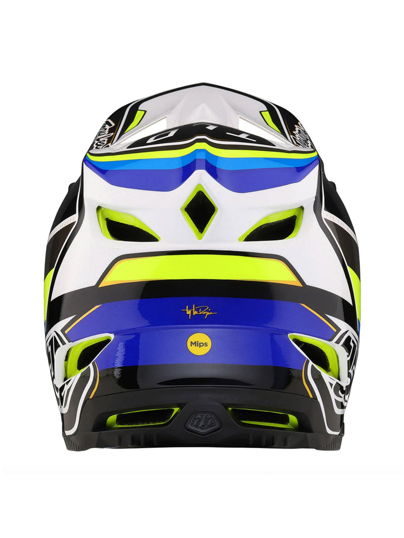 Troy Lee Designs Casco de Bicicleta D4 Composite Reverb Blanco / Azul - Rideshop