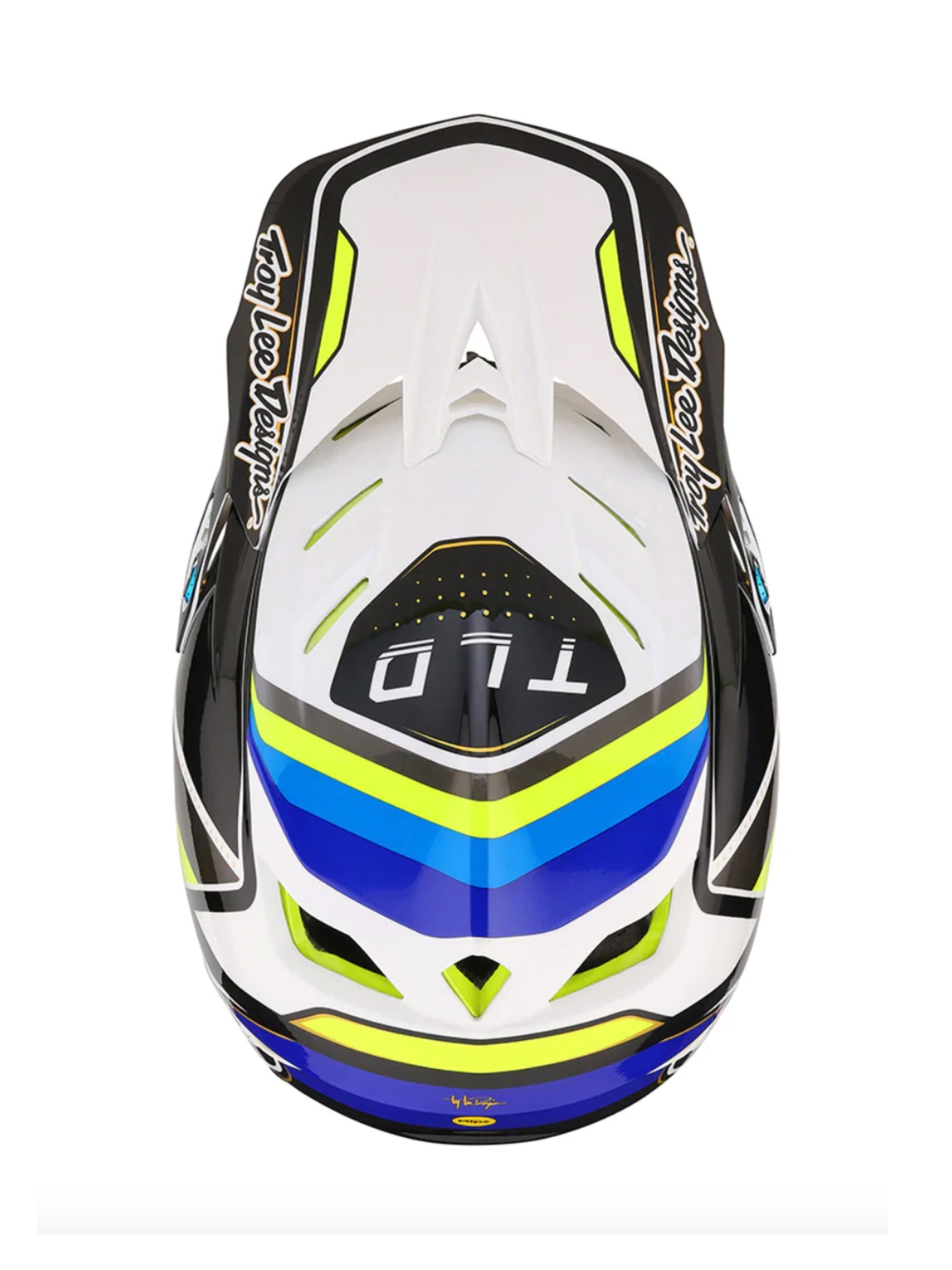 Troy Lee Designs Casco de Bicicleta D4 Composite Reverb Blanco / Azul - Rideshop