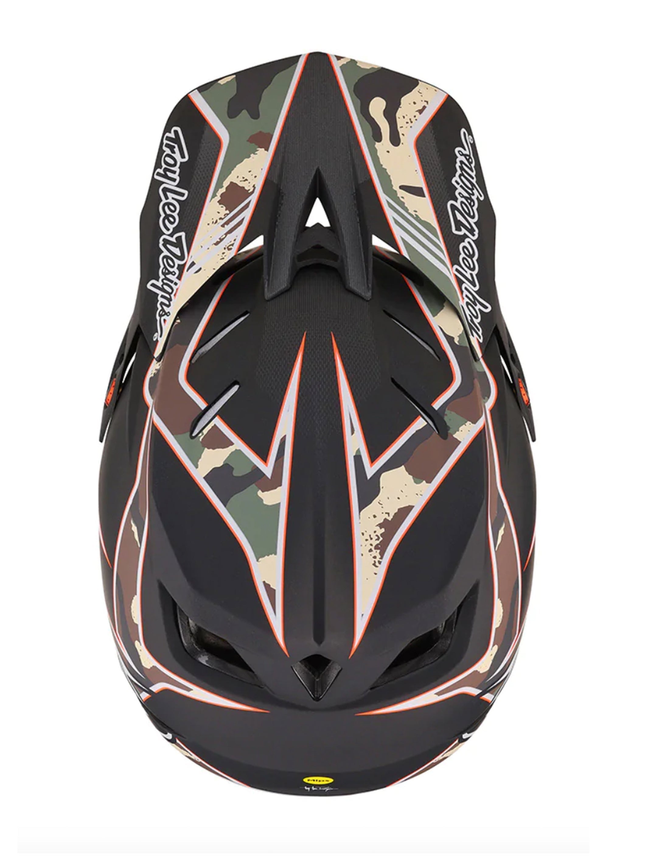 Troy Lee Designs Casco de Bicicleta D4 Composite Matrix Camo Verde - Rideshop