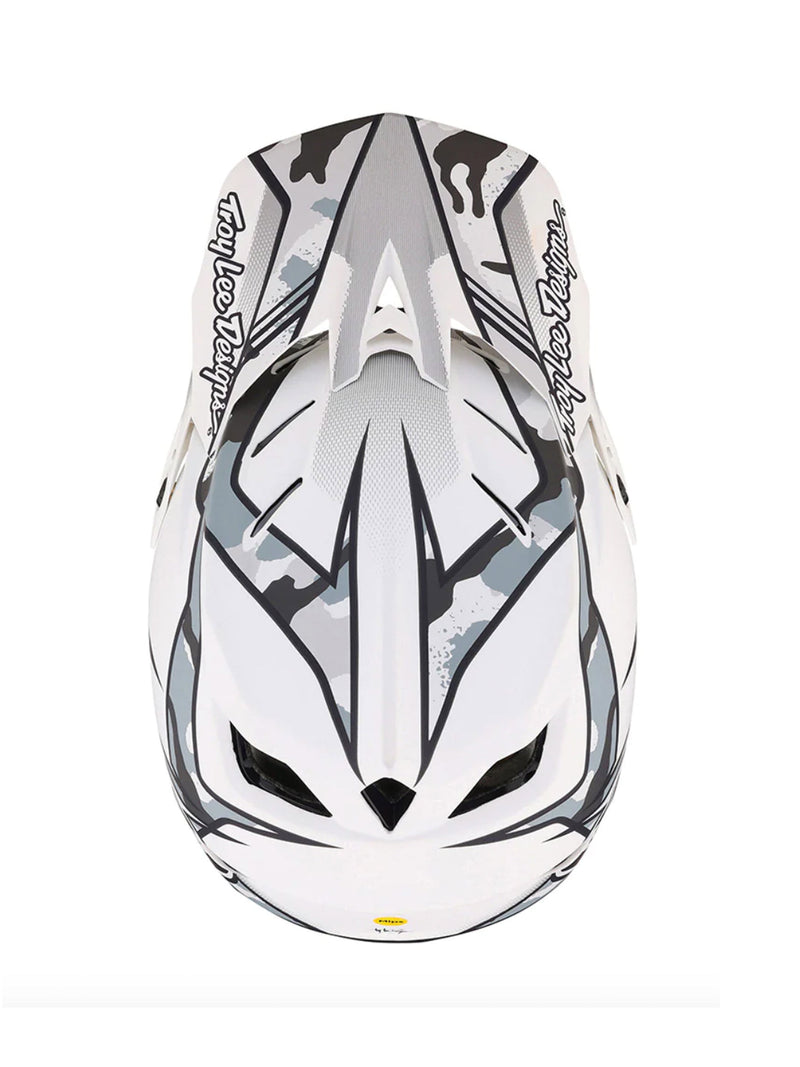 Troy Lee Designs Casco de Bicicleta D4 Composite Matrix Camo Blanco - Rideshop