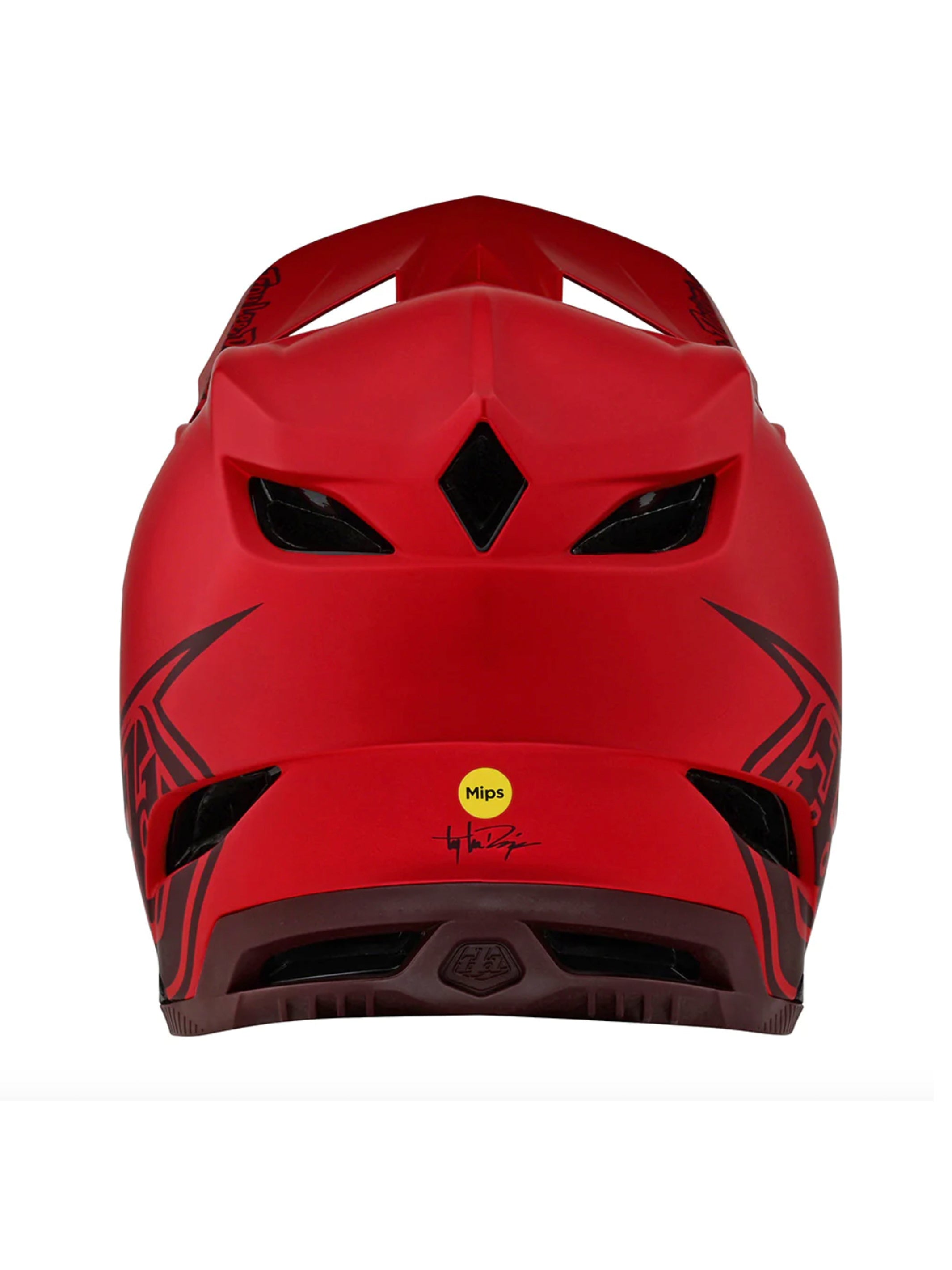 Troy Lee Designs Casco de Bicicleta D4 Composite Stealth Rojo - Rideshop