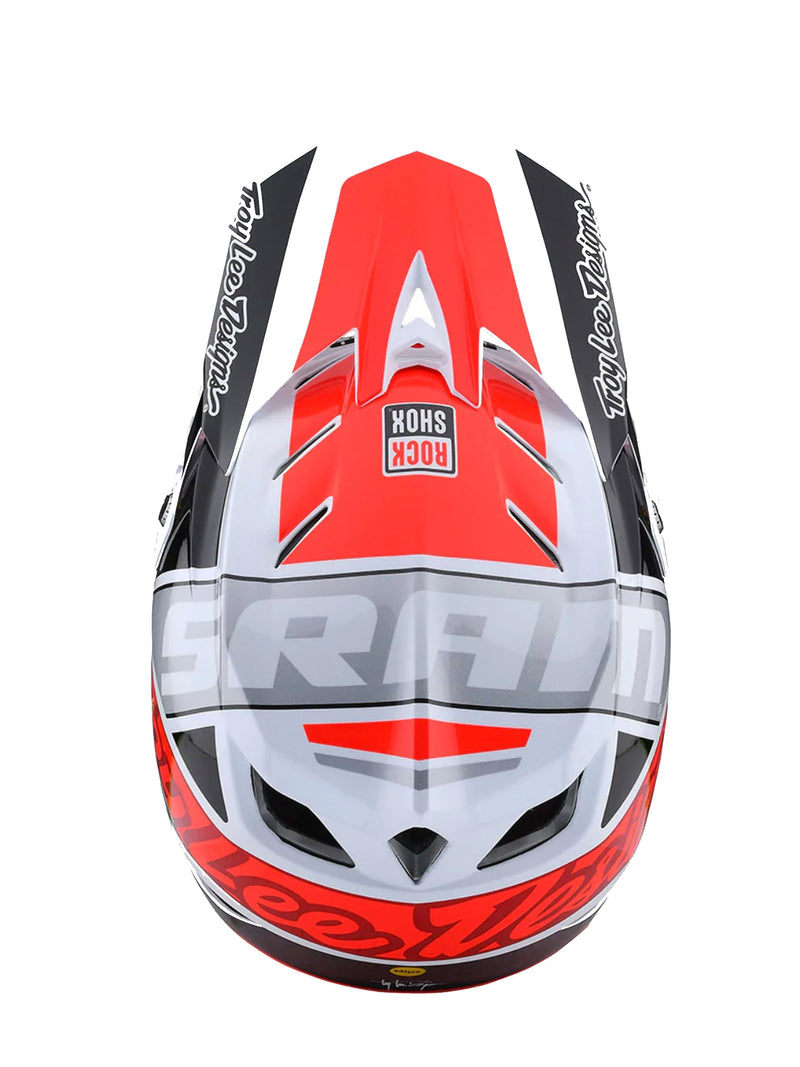 Troy Lee Designs Casco D4 Composite Team Sram Blanco / Rojo - Rideshop