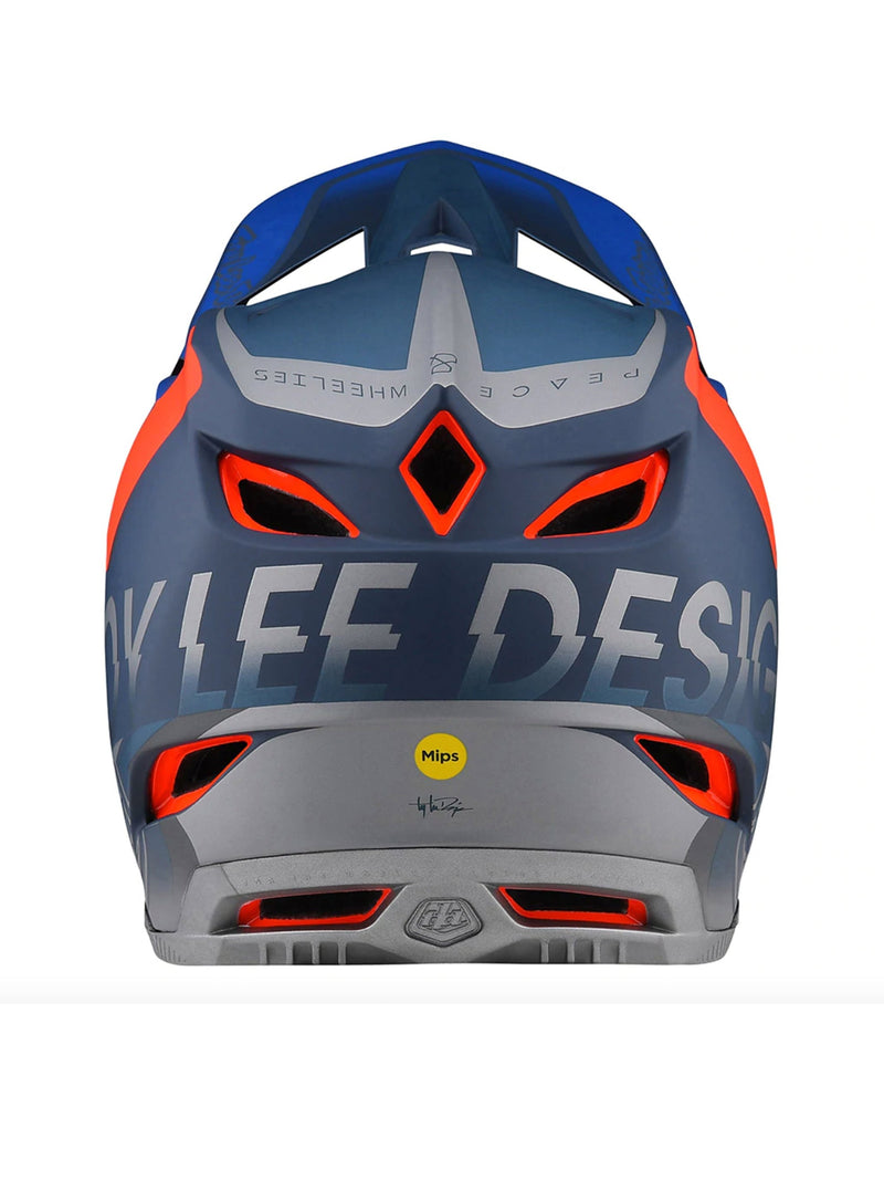 Troy Lee Designs Casco D4 Composite Qualifier Slate / Red - Rideshop