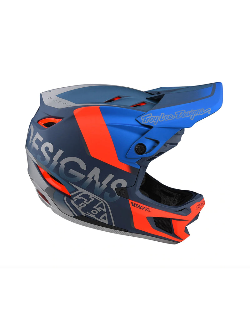 Troy Lee Designs Casco D4 Composite Qualifier Slate / Red - Rideshop