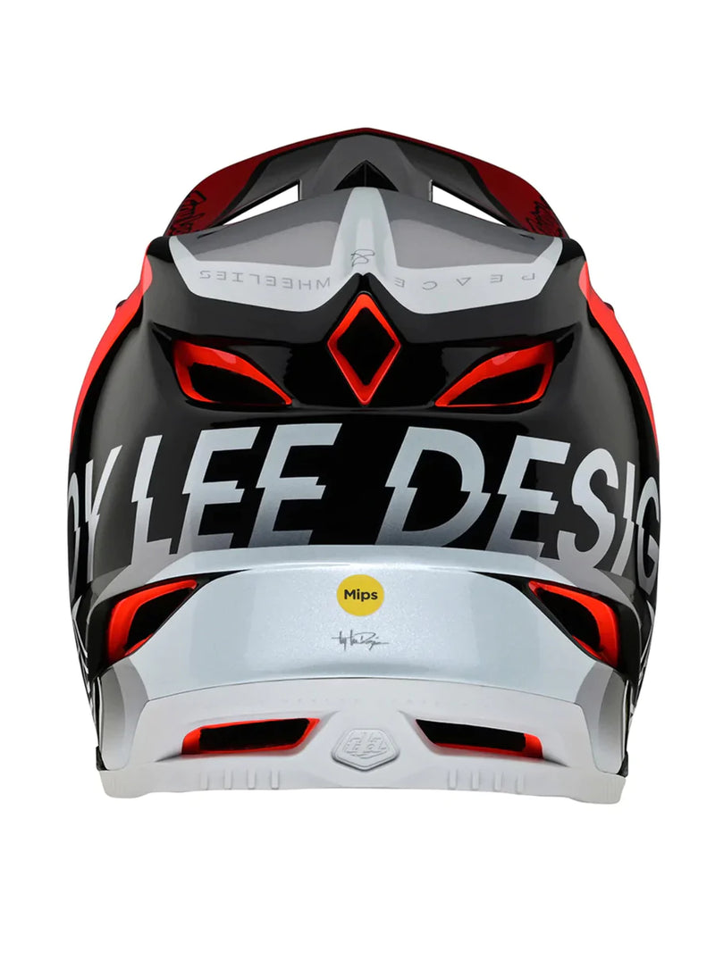Casco D4 Composite Qualifier Gris/Rojo Mips Troy Lee Designs-Rideshop
