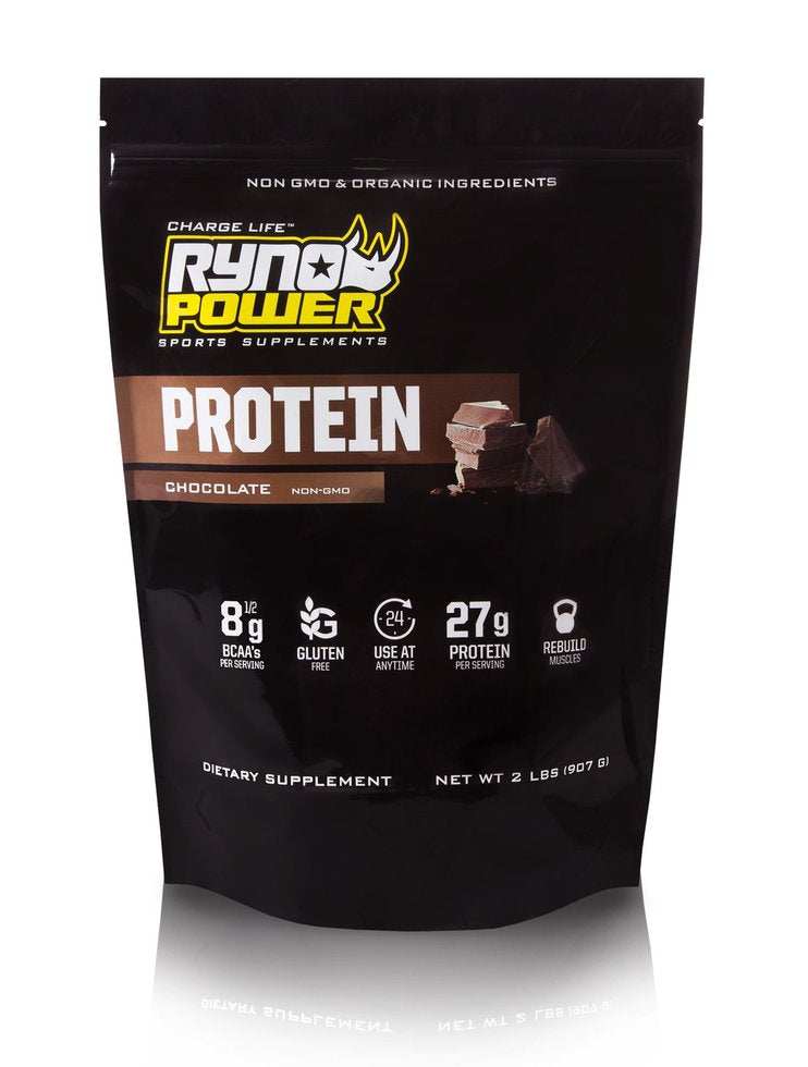 Chocolate Protein Powder 2lb (20 serv) Ryno Power - Rideshop