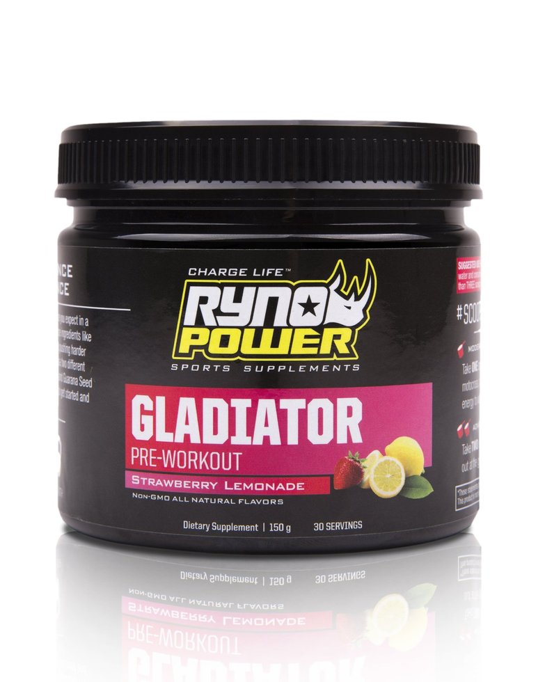 Gladiator Pre Workout (30 Serv) Ryno Power - Rideshop