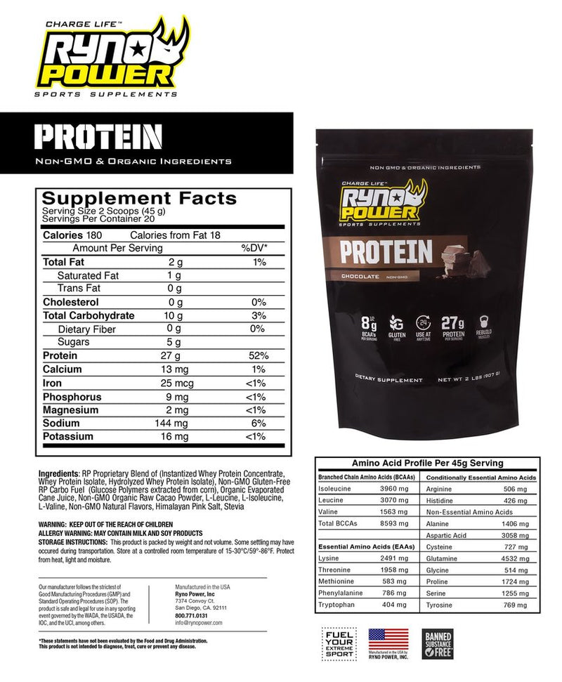 Suplemento de Proteína Chocolate Single Serving Ryno Power - Rideshop