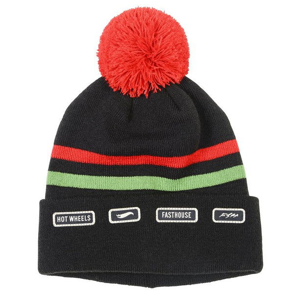 Fasthouse Gorro de Lana Fasthouse EXPRESS Hot Wheels POM Black/RED OS - Rideshop