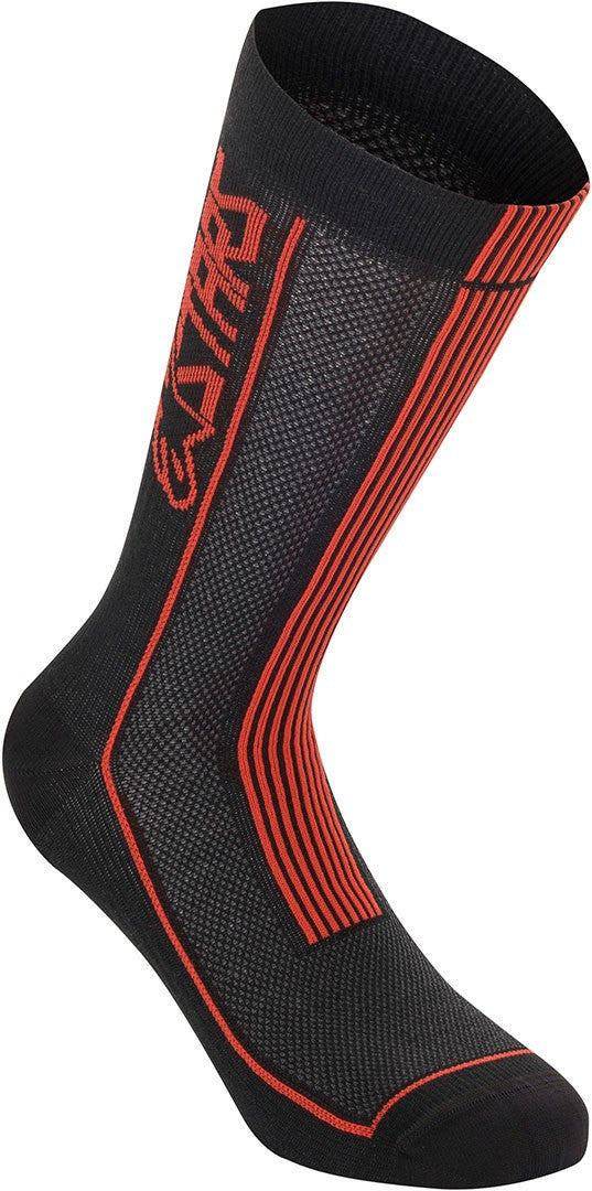 Calcetines Summer 22 Black Red Alpinestars - Rideshop