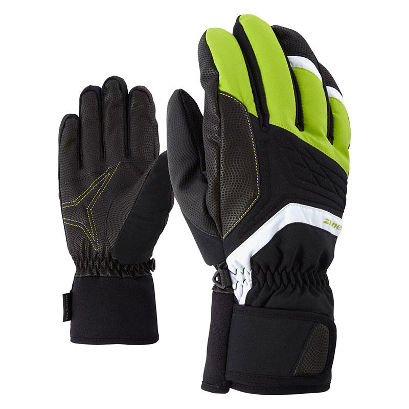 Guantes de Ski Galvin Negro-Lima - Rideshop