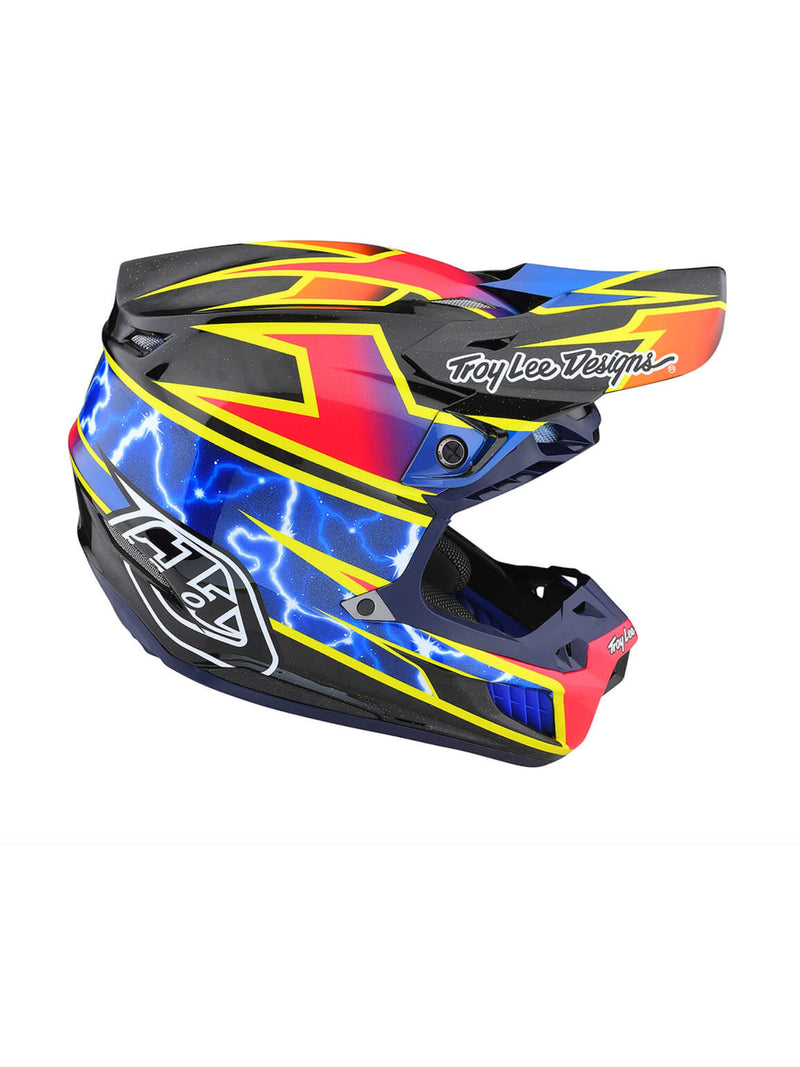 Troy Lee Designs Casco de Moto Se5 Carbon Mips Lightning Black - Rideshop