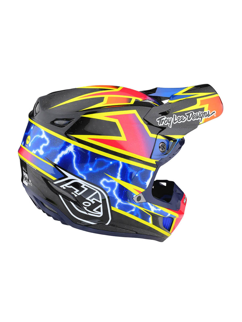 Troy Lee Designs Casco de Moto Se5 ECE Carbon Mips Lightning Black - Rideshop