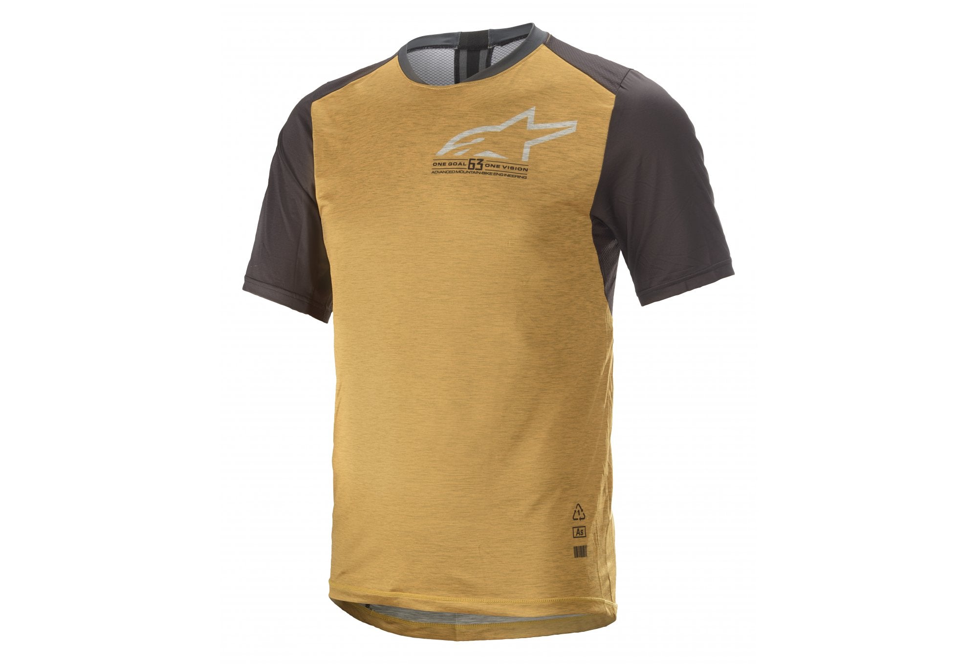 Polera 6.0 V2 SS Tangerine Black Alpinestars - Rideshop