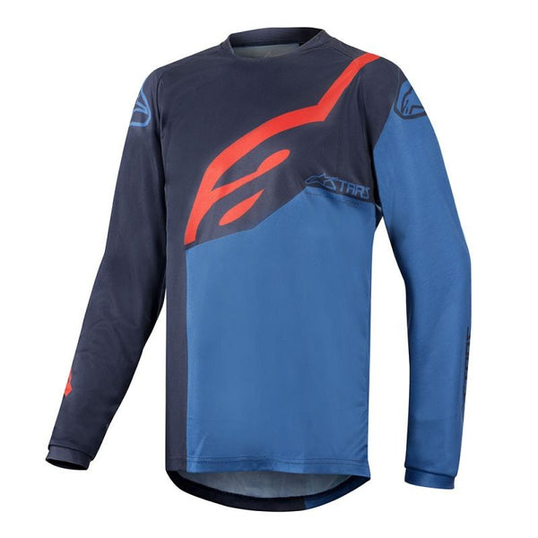 Polera Niños Alpinestars Racer Factory Ls Dk Azul - Rideshop