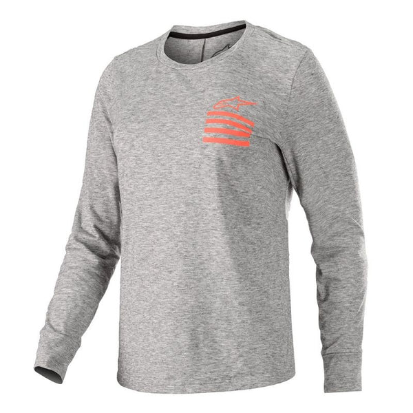 Polera Mujer Stella Merino Ls Melange Md Gris - Rideshop