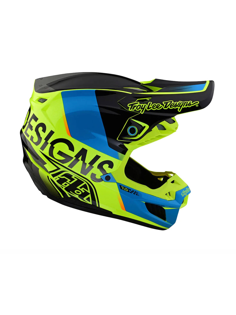 Troy Lee Designs Casco de Moto SE5 Composite Qualifier Amarillo - Rideshop