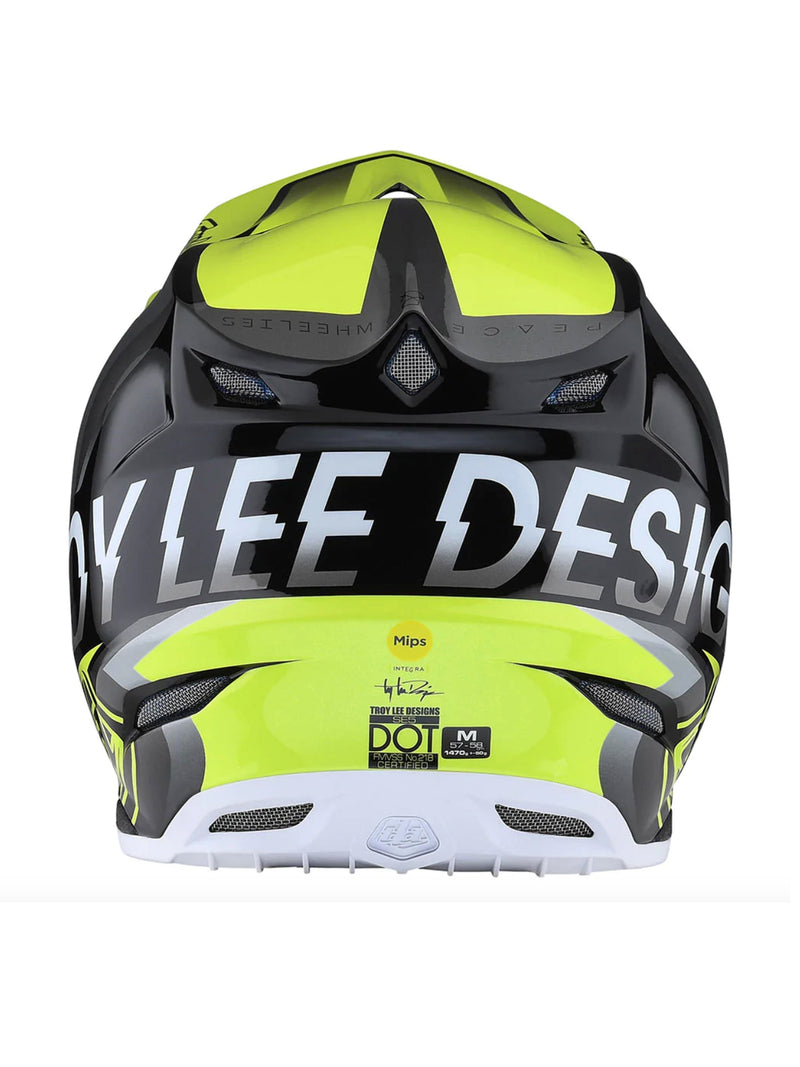 Troy Lee Designs Casco de Moto SE5 Composie Qualifier Amarillo / Negro - Rideshop