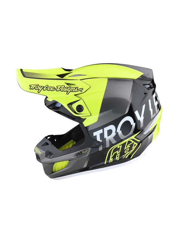 Troy Lee Designs Casco de Moto SE5 Composie Qualifier Amarillo / Negro - Rideshop