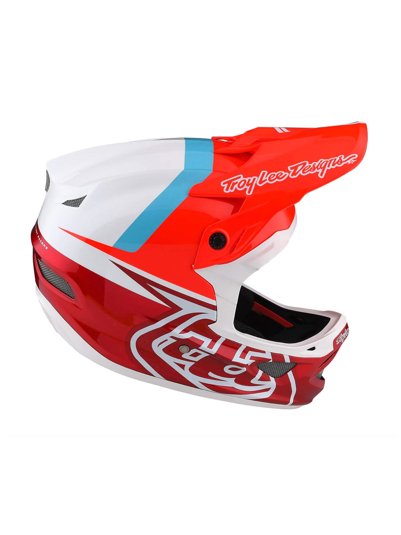 Troy Lee Designs Casco D3 Fiberlite Slant Rojo