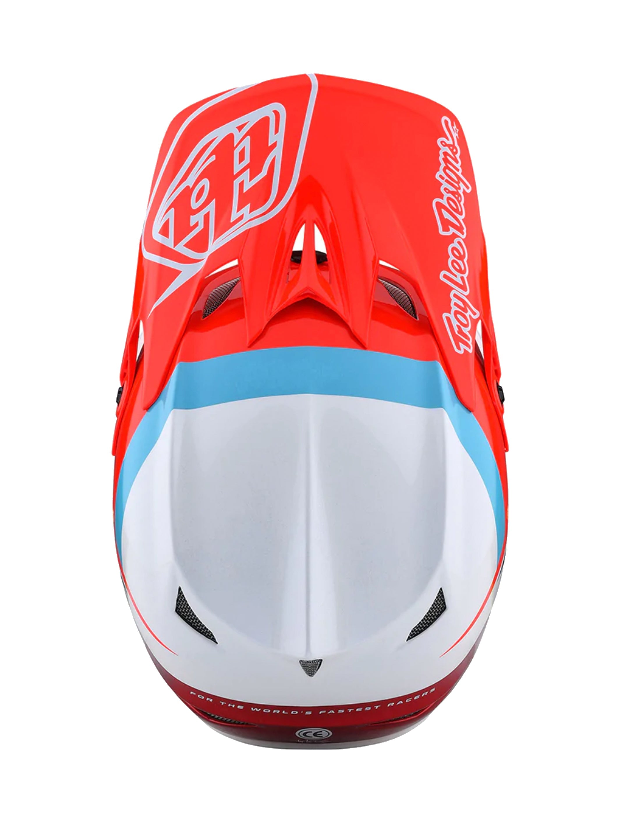 Troy Lee Designs Casco D3 Fiberlite Slant Rojo - Rideshop