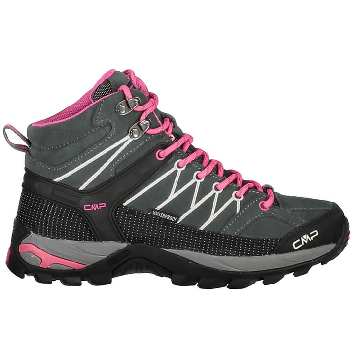 CMP Zapato Trekking Mujer Rigel Mid Wmn Grey-Fuxia-Ice - Rideshop