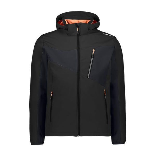 CMP Chaqueta Softshell Hombre Jacket Zip Hood Nero - Rideshop