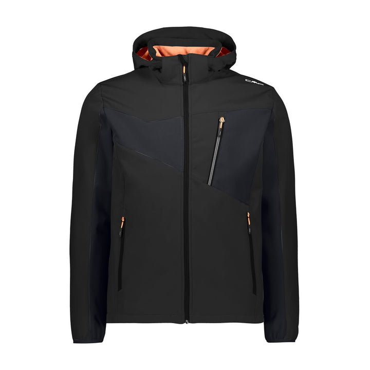 CMP Chaqueta Softshell Hombre Jacket Zip Hood Nero - Rideshop