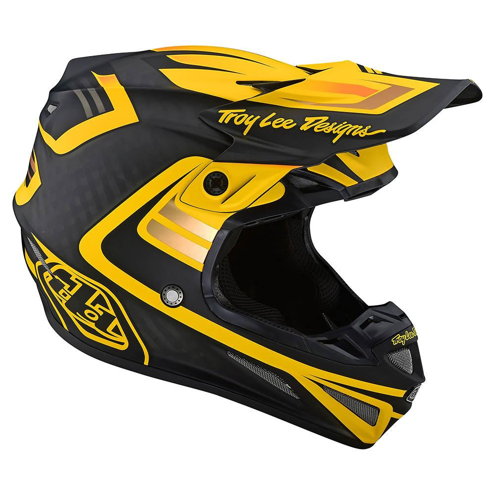 Casco Se4 Carbon Flash Black/Yellow MIPS Troy Lee Designs - Rideshop