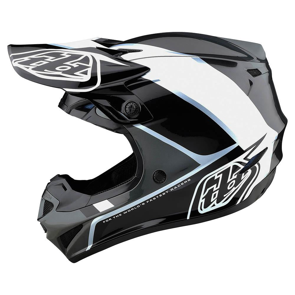 Casco Se4 Polyacrylite Beta Silver MIPS Troy Lee Designs - Rideshop