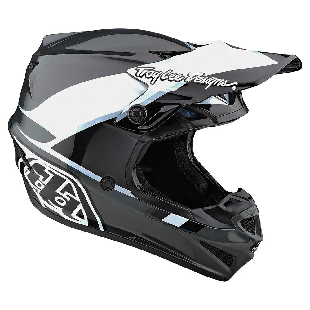Casco Se4 Polyacrylite Beta Silver MIPS Troy Lee Designs - Rideshop