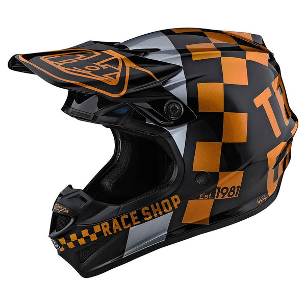 Casco Se4 Polyacrylite Checker Black/Golden Troy Lee Designs - Rideshop