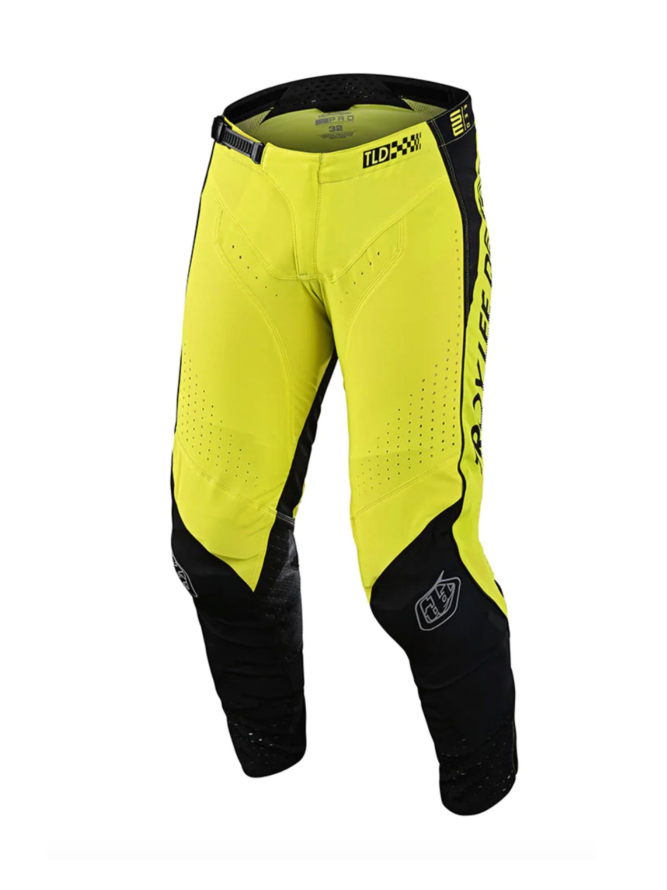 Troy Lee Designs Pantalones SE Pro Drop In Negro / Amarillo - Rideshop